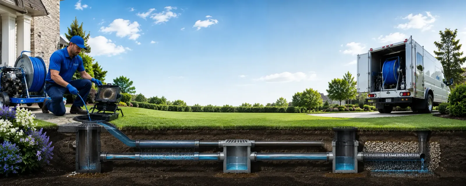 Outdoor drain cleaning information for Breckenridge, MO